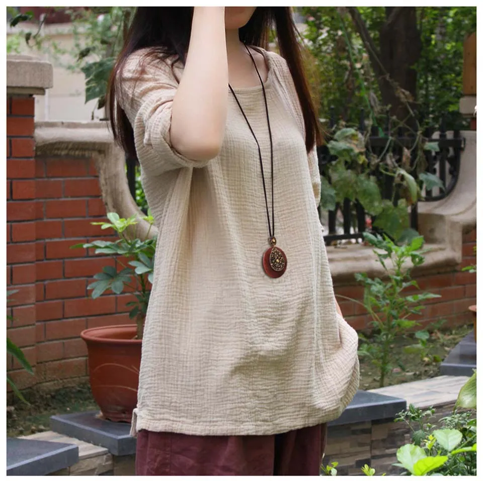 Elegant and Vintage Wooden Long Necklace
