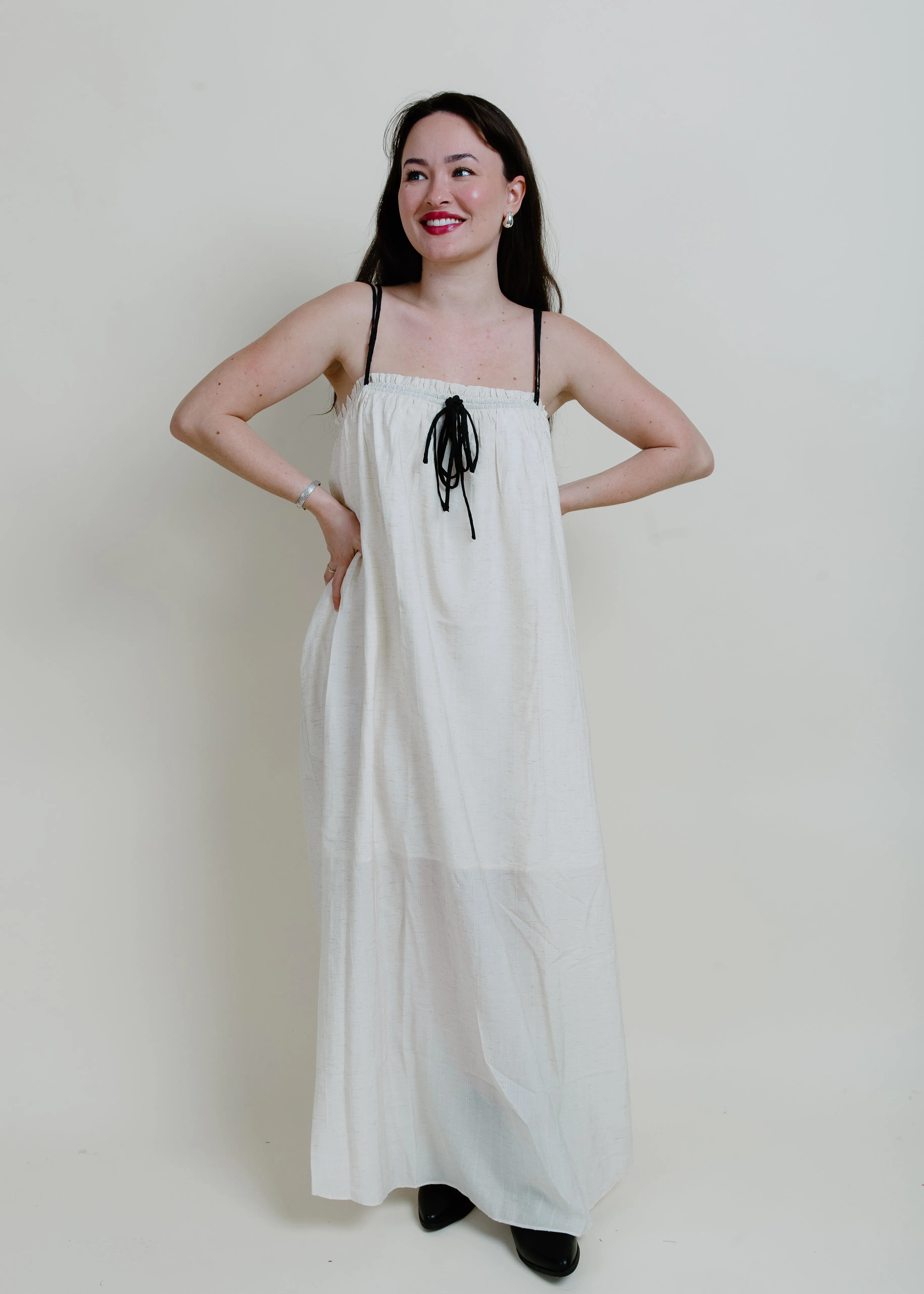 Elegant State Of Mind Maxi Dress - Oatmeal
