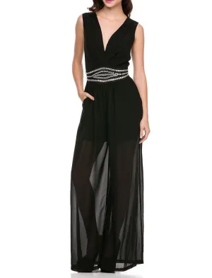 Embellished Waist Band Jumpsuit