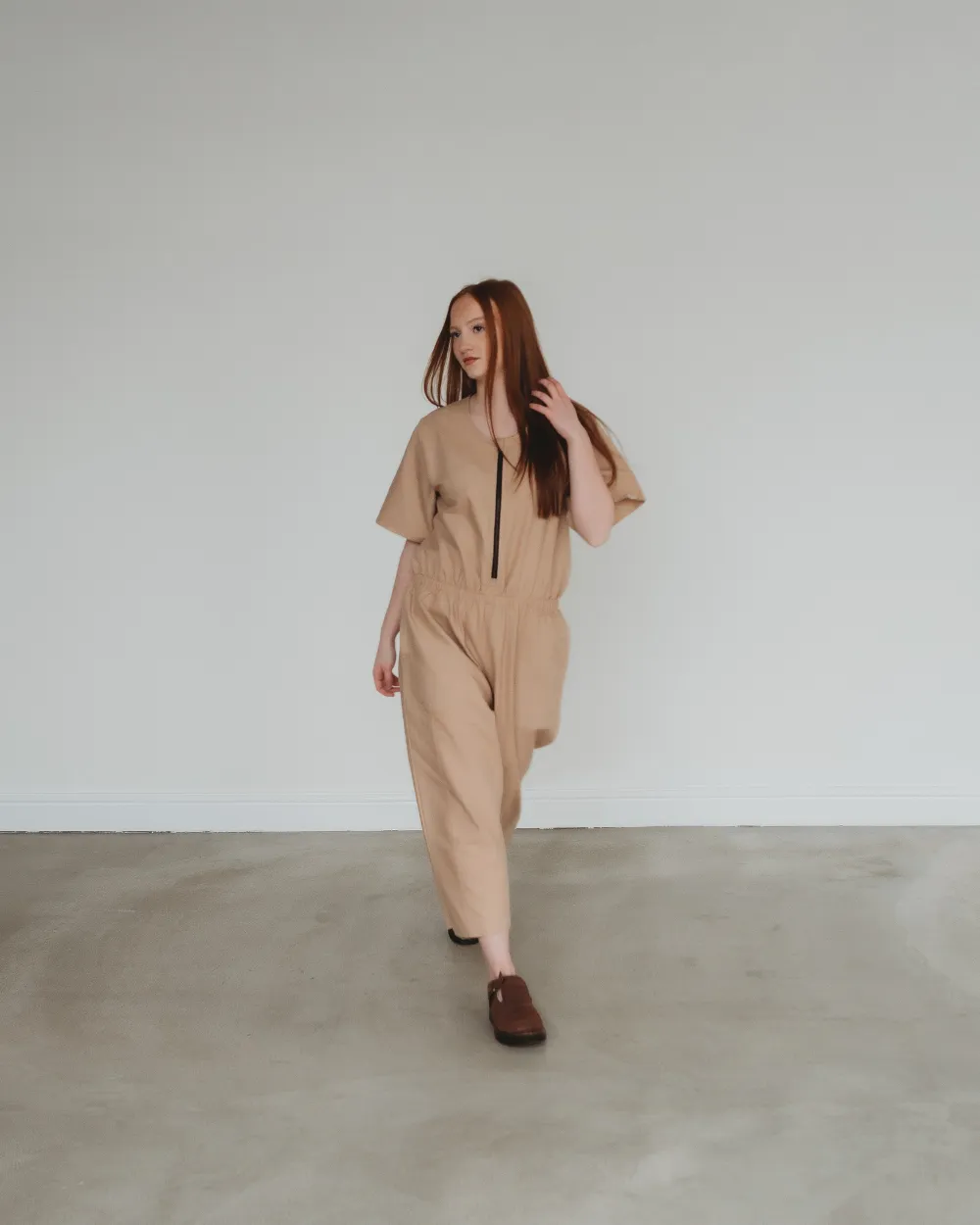 Ethel Plain Clay Jumpsuit
