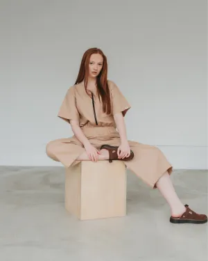 Ethel Plain Clay Jumpsuit