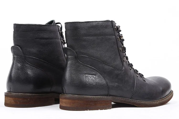 Fashion New Vintage Charm Mens Boots Genuine Leather Handmade  Boot