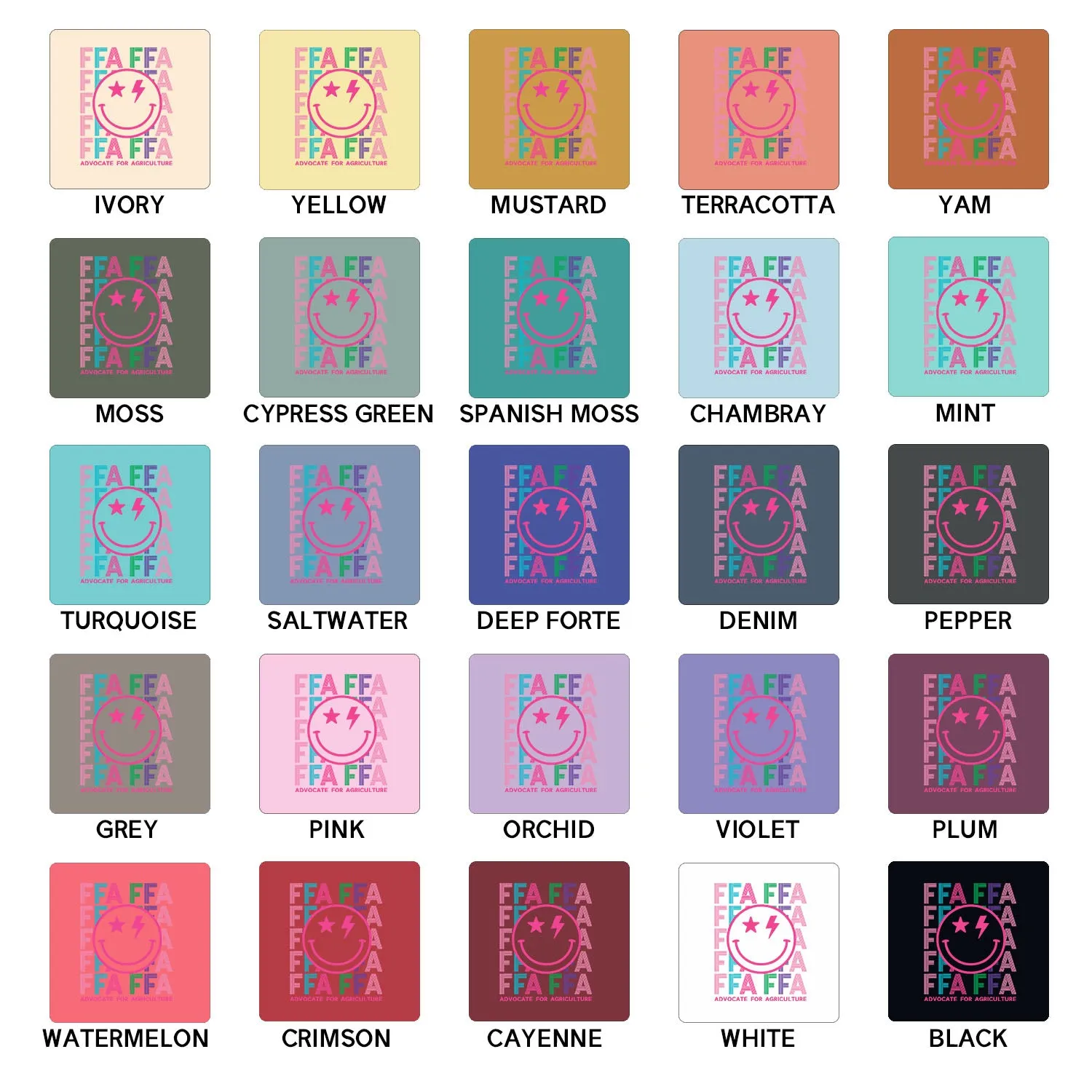 FFA Lines ComfortWash/ComfortColor T-Shirt (S-4XL) - Multiple Colors!