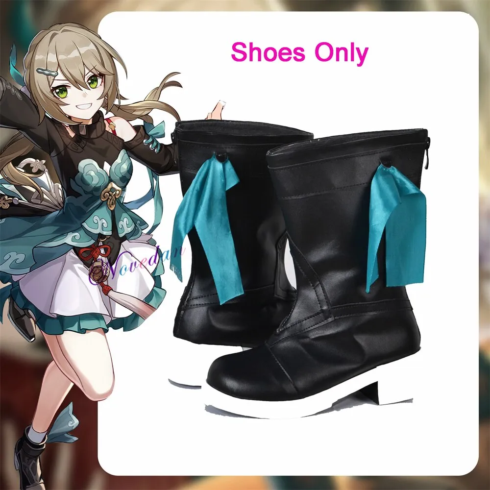 Game Honkai Star Rail Qingque Dress Boots Wig Star Rail Cosplay Female Sexy Uniform Outfit Women Halloween Party Cosplay Costume
