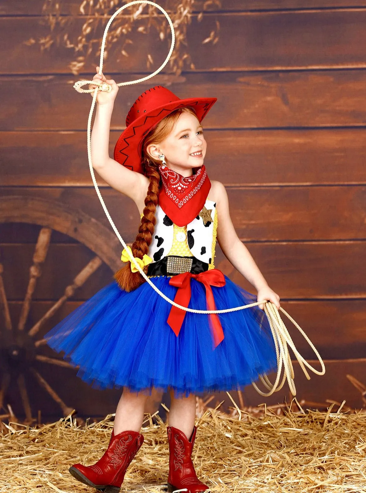 Girls Toy Story Jessie Inspired Costume Dress Set