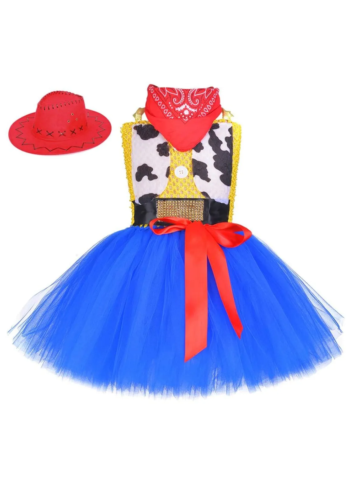 Girls Toy Story Jessie Inspired Costume Dress Set