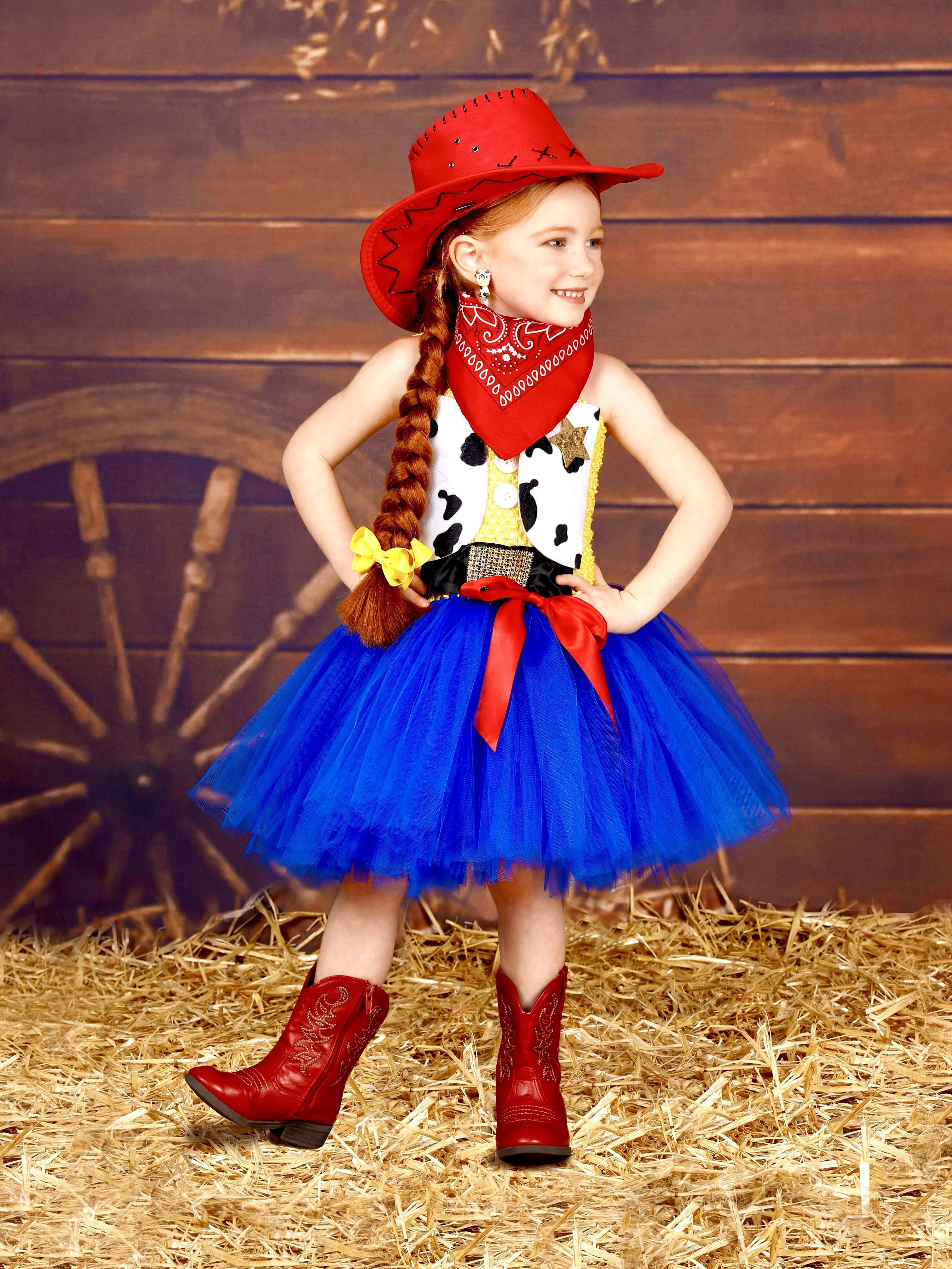 Girls Toy Story Jessie Inspired Costume Dress Set