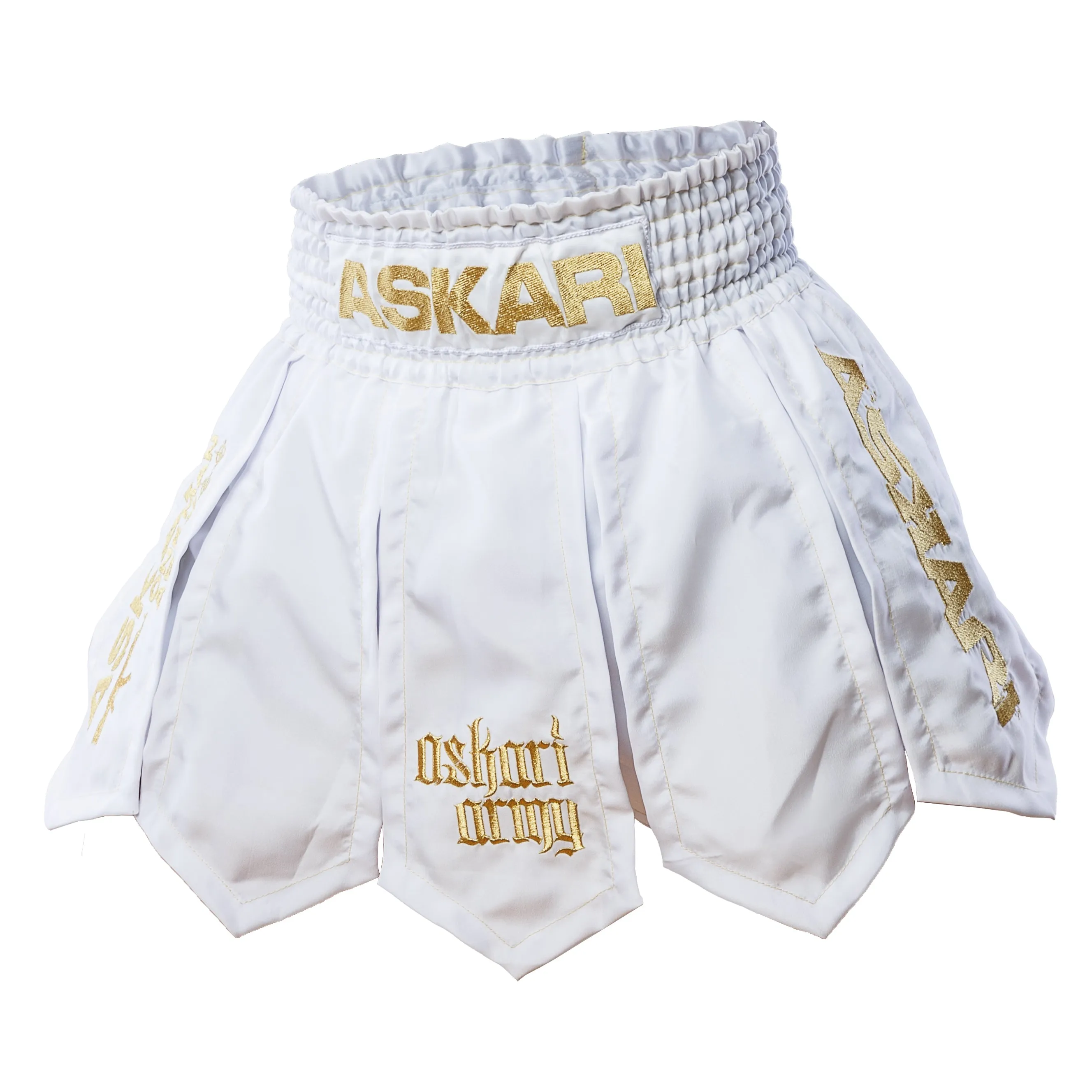 GLADIATOR SHORTS [WHITE/GOLD]