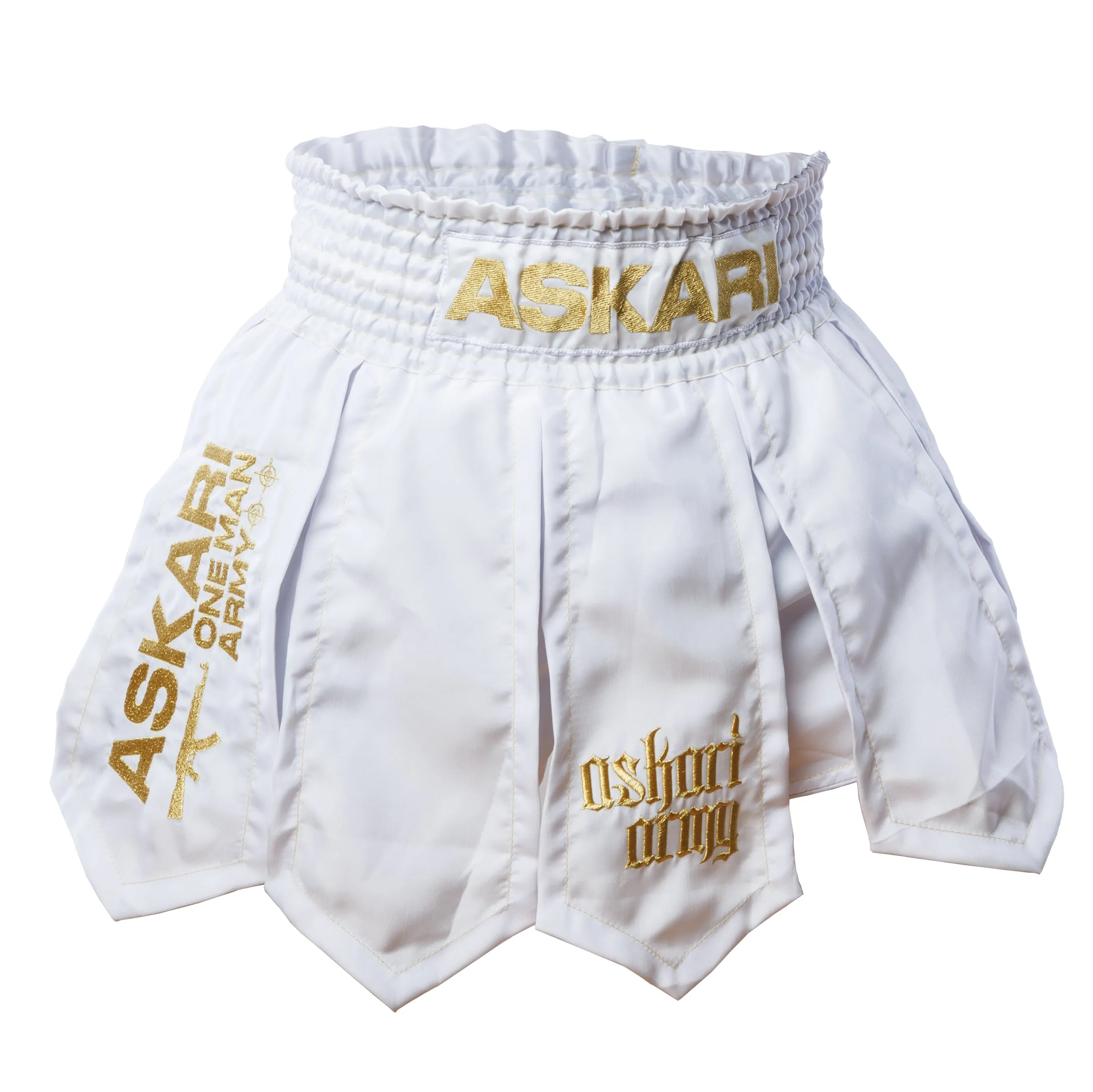 GLADIATOR SHORTS [WHITE/GOLD]