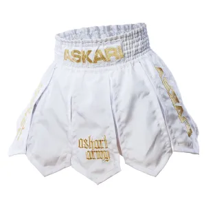 GLADIATOR SHORTS [WHITE/GOLD]