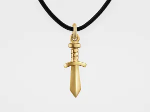 Gladiator Sword Pendant in 18K Gold