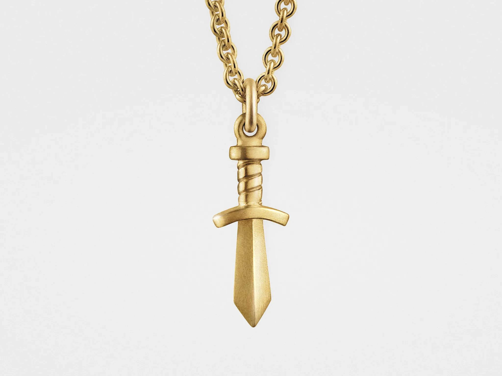 Gladiator Sword Pendant in 18K Gold