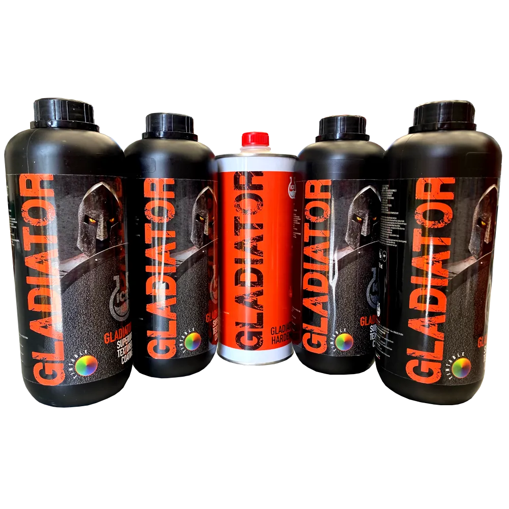 Gladiator Tinteggiabile Vernice antigraffio alta protezione Kit 4 L cat.re - COLORE COMPRESO
