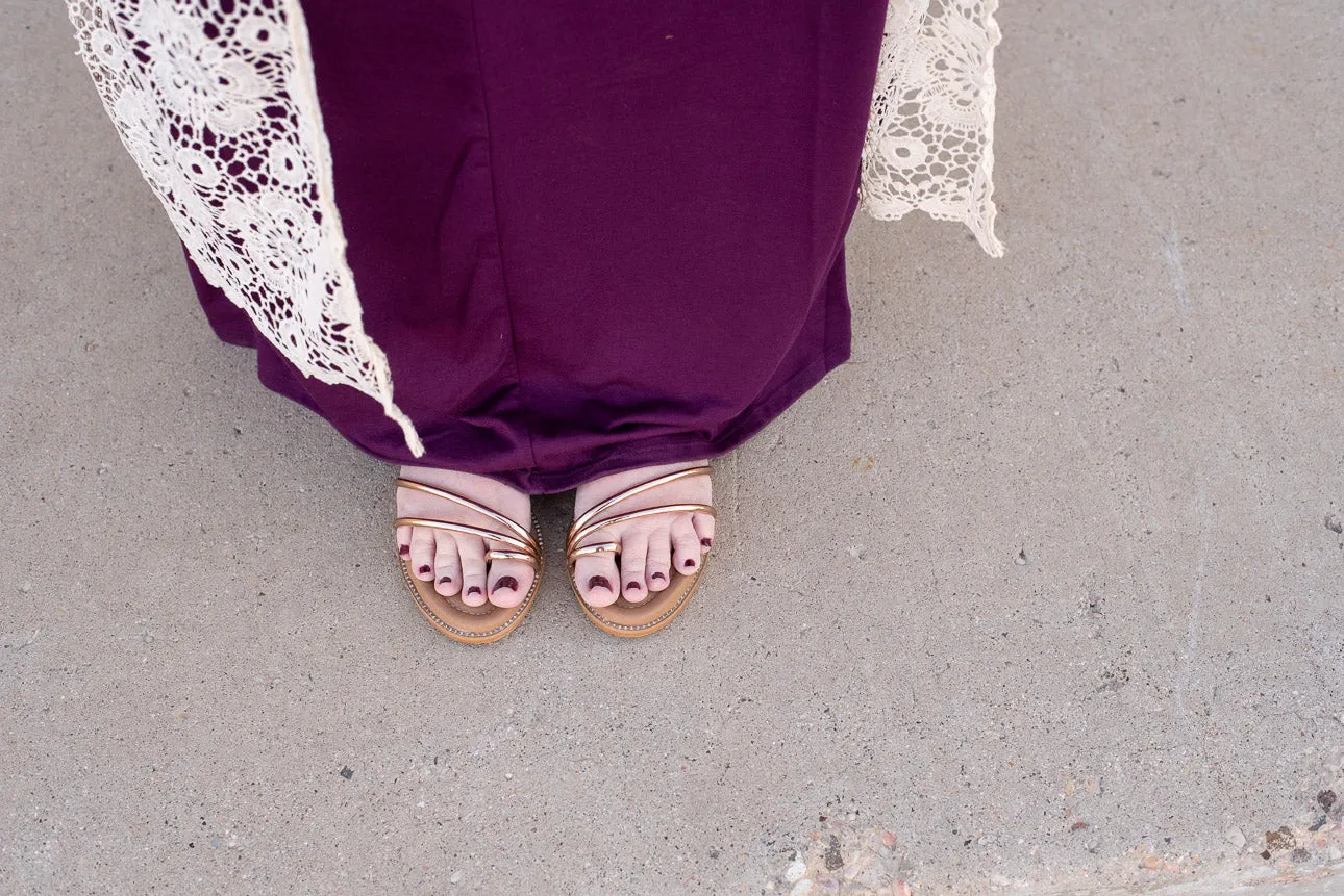 Gold Strap Sandal