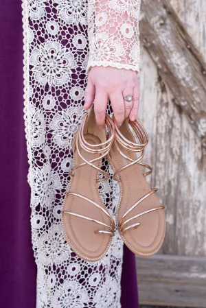 Gold Strap Sandal