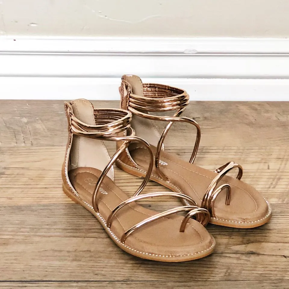 Gold Strap Sandal
