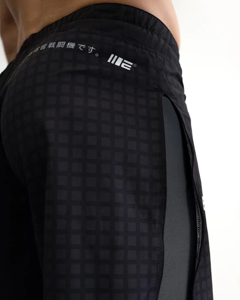 Grid Tech (Black) 2-in-1 Gladiator Shorts