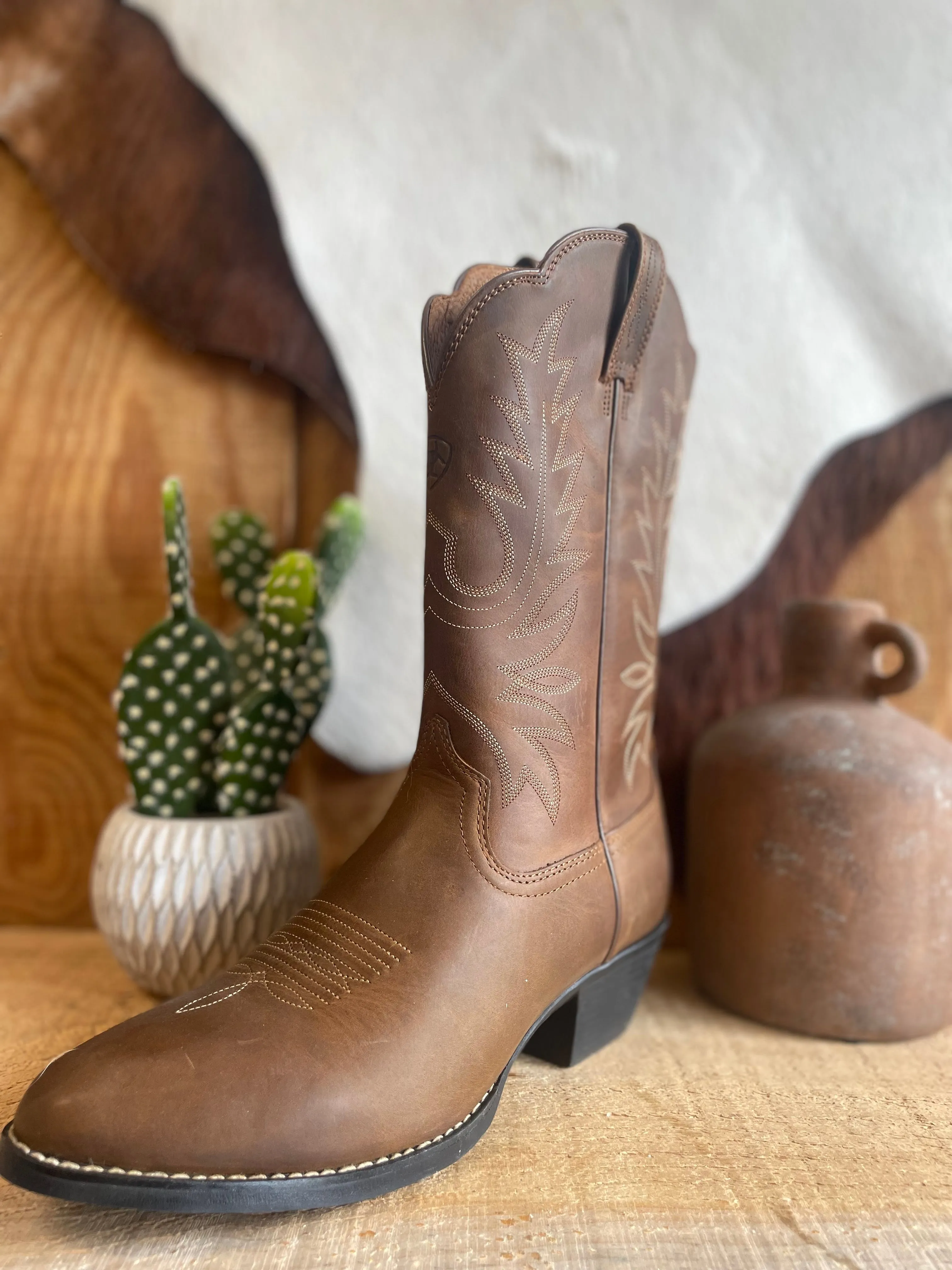 Heritage R Toe Western Boot - Women