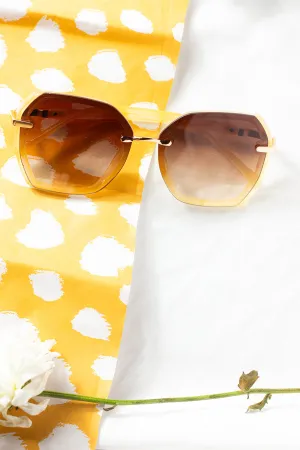 Hexagonal Front Lens Sunglasses