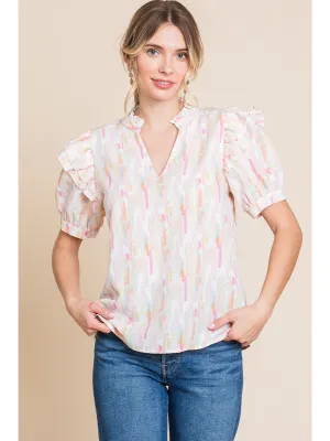 Hilary Blush Mix Top
