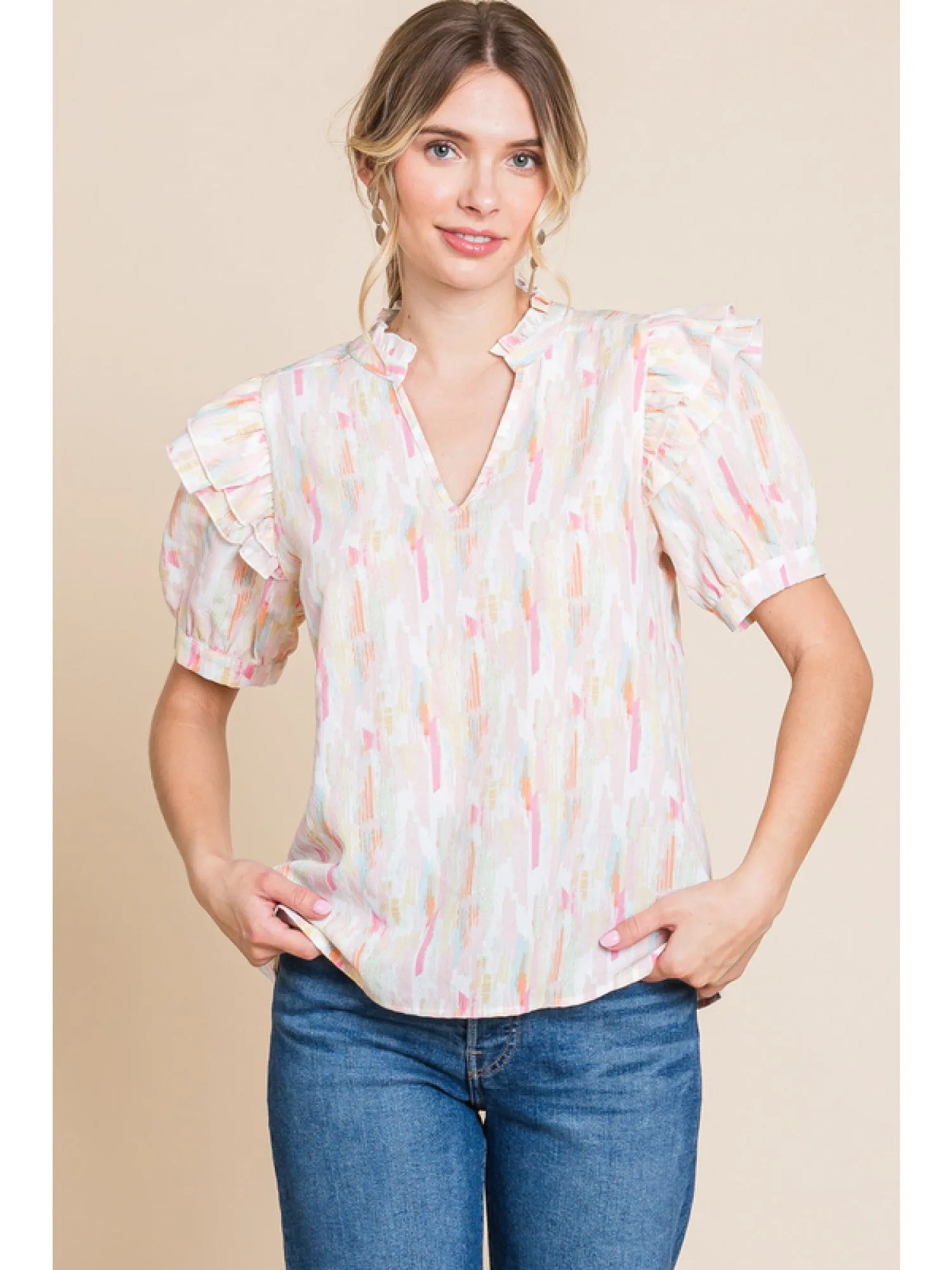 Hilary Blush Mix Top