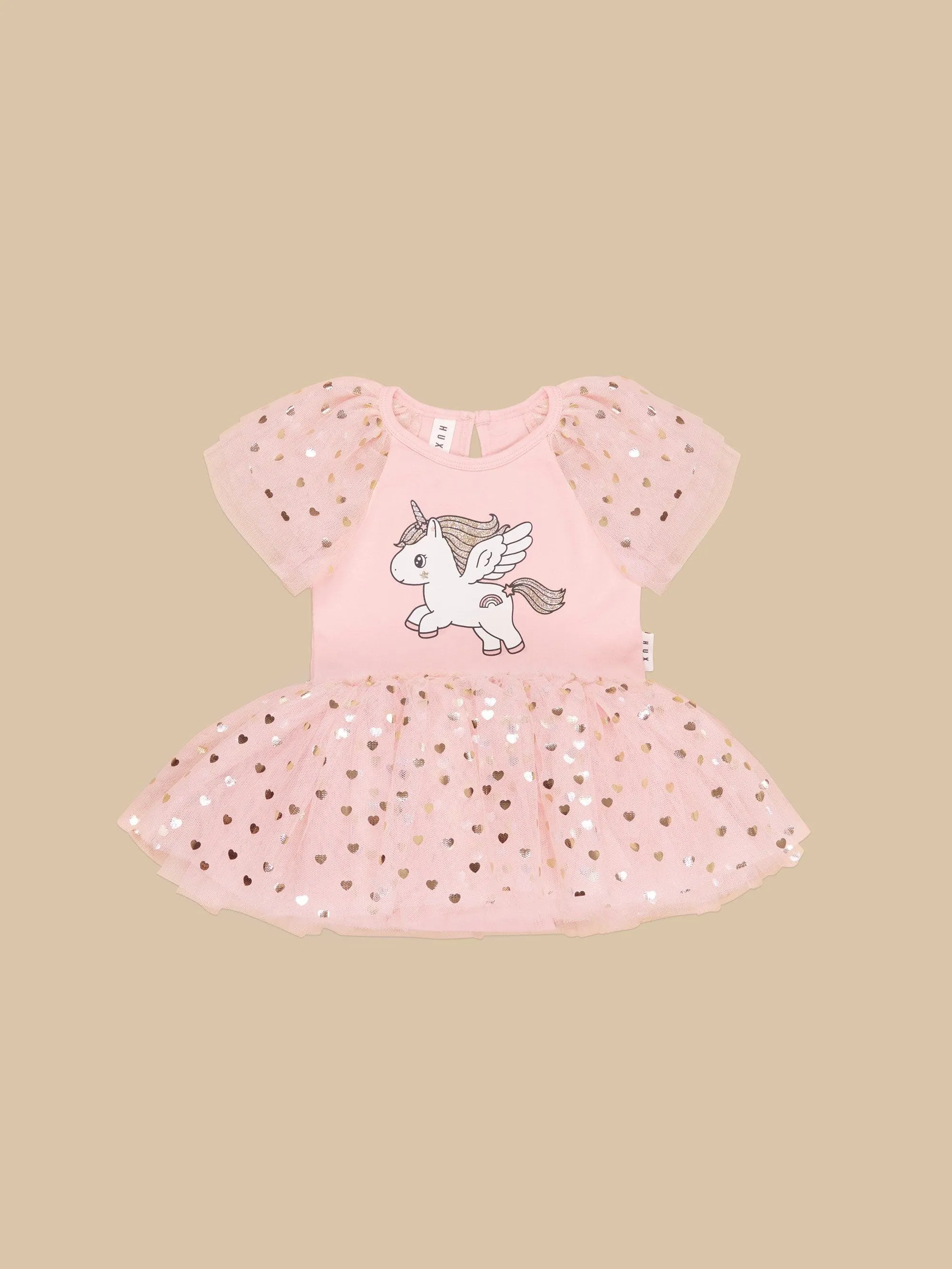 Hux - Glitter Unicron Ballet Onesie - Rosebud
