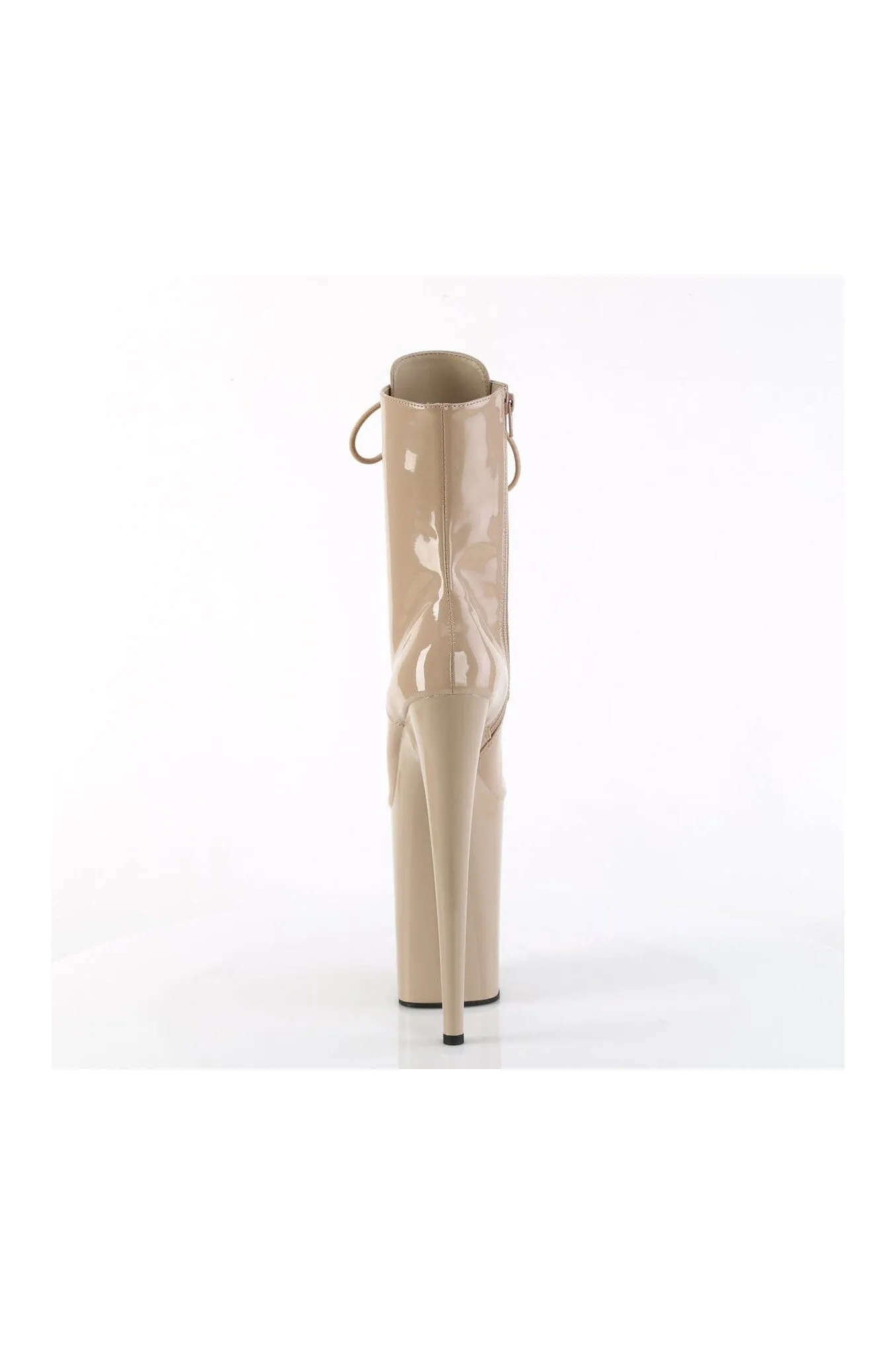 INFINITY-1020 Nude Patent Ankle Boot