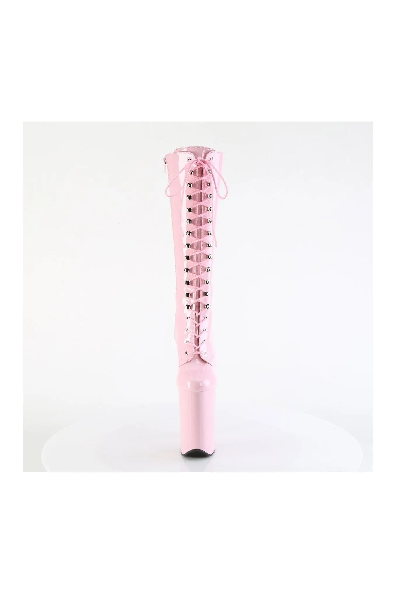 INFINITY-2020 Pink Patent Knee Boot