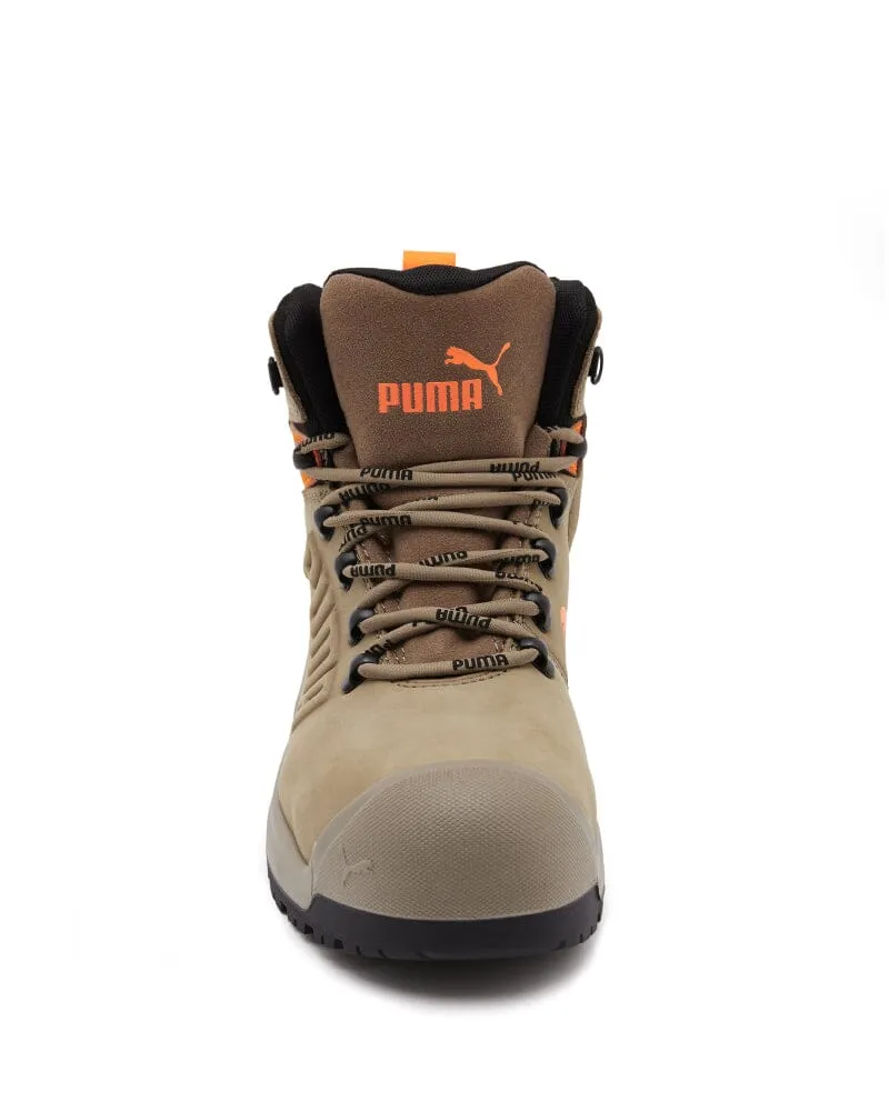 Iron Heavy Duty Mid Cut Safety Boot - Stone