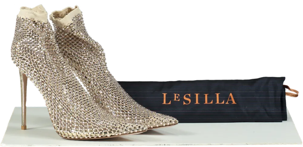 La Silla Nude Gilda Crystal Ankle Boot UK 6 EU 39 👠