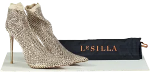 La Silla Nude Gilda Crystal Ankle Boot UK 6 EU 39 👠