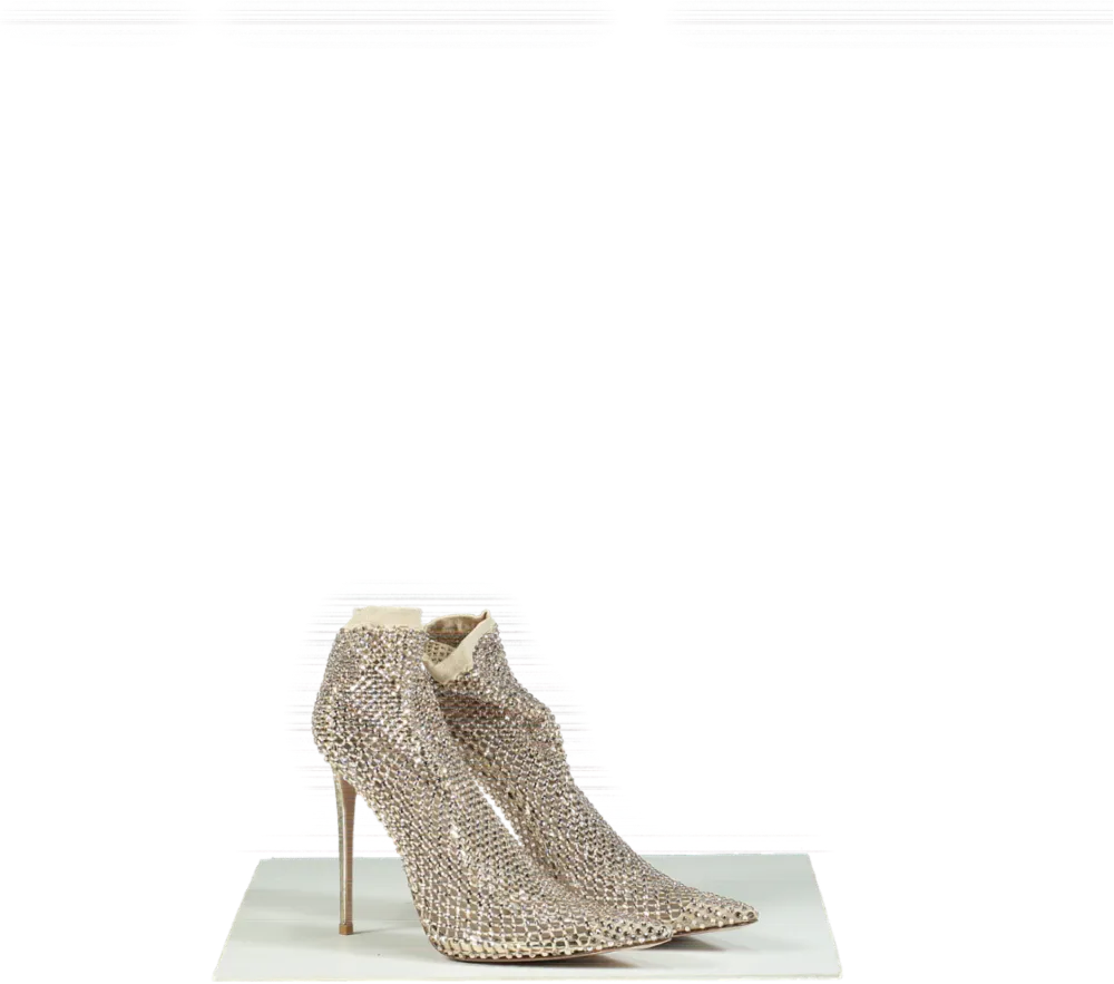 La Silla Nude Gilda Crystal Ankle Boot UK 6 EU 39 👠