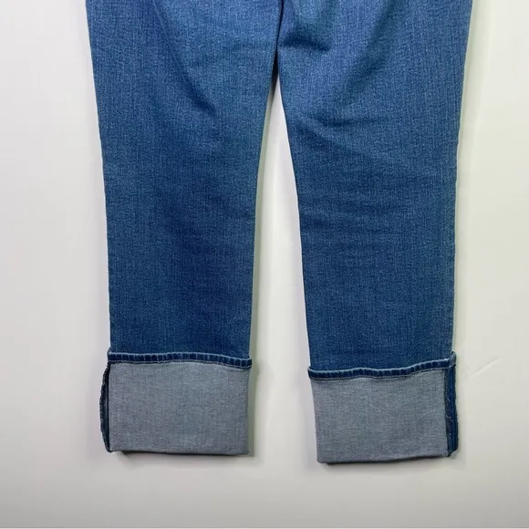 L'Agence Camilla High Rise Cropped Slim Jeans in Dover Wash Pockets Blue Size 25