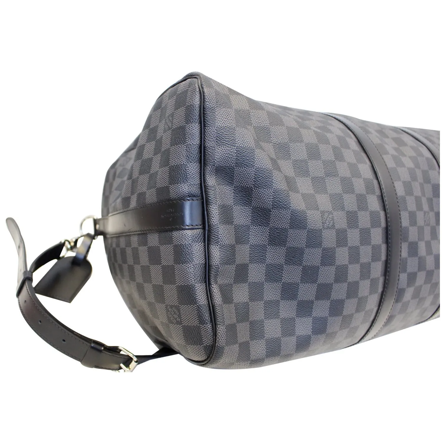 LOUIS VUITTON Keepall 55 Damier Graphite Bandouliere Travel Bag