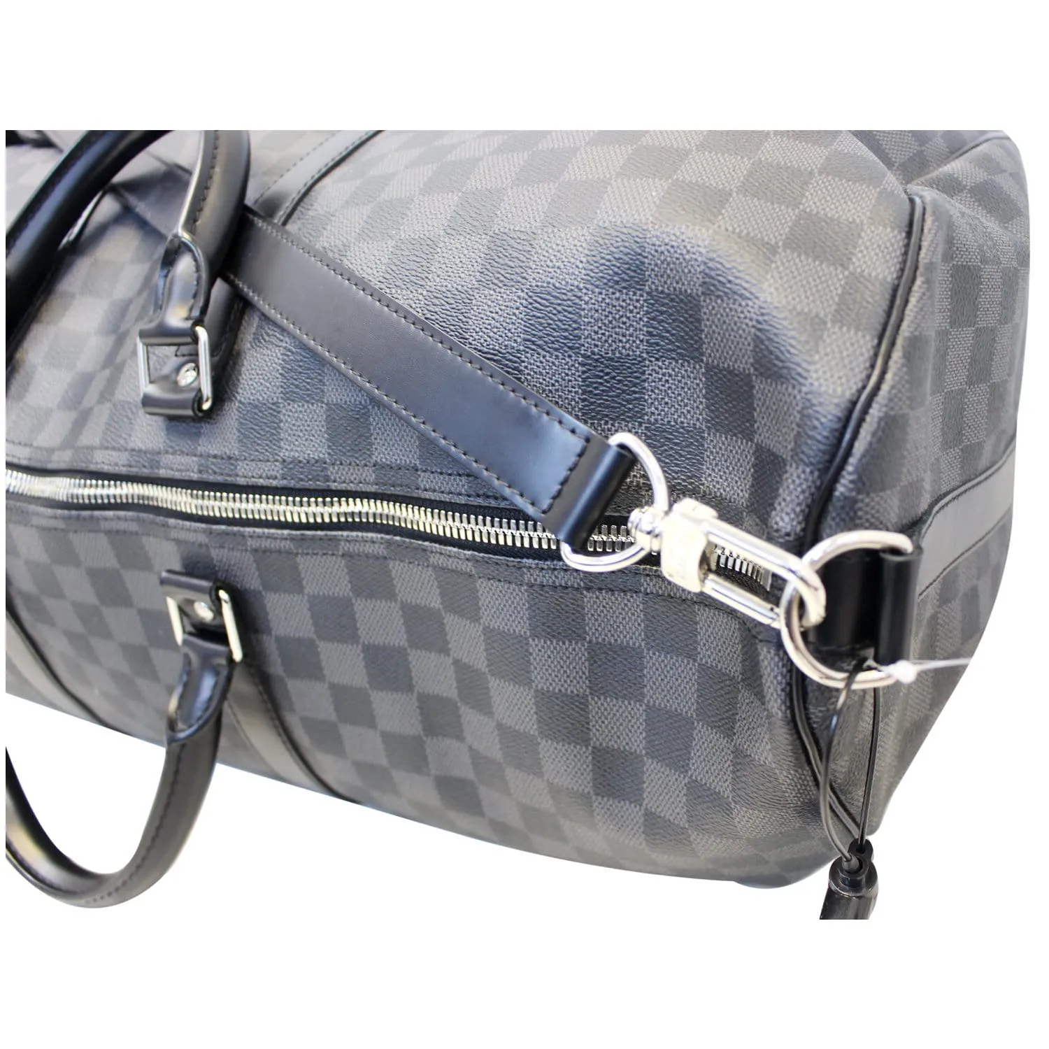 LOUIS VUITTON Keepall 55 Damier Graphite Bandouliere Travel Bag