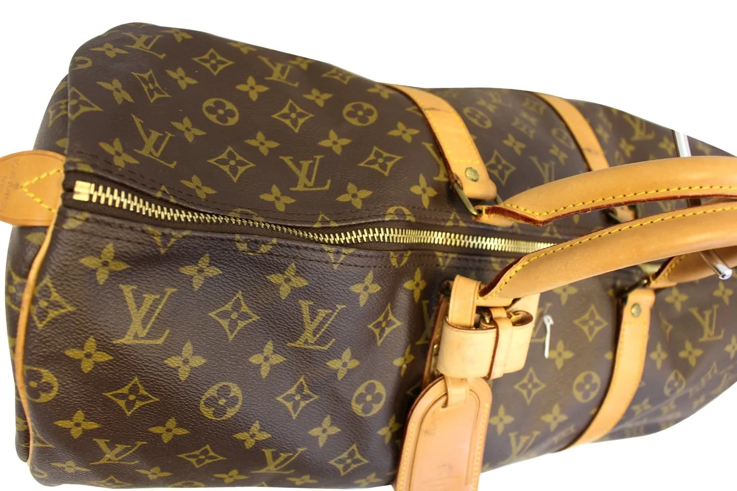 LOUIS VUITTON Monogram Canvas Keepall 55 Boston Bag