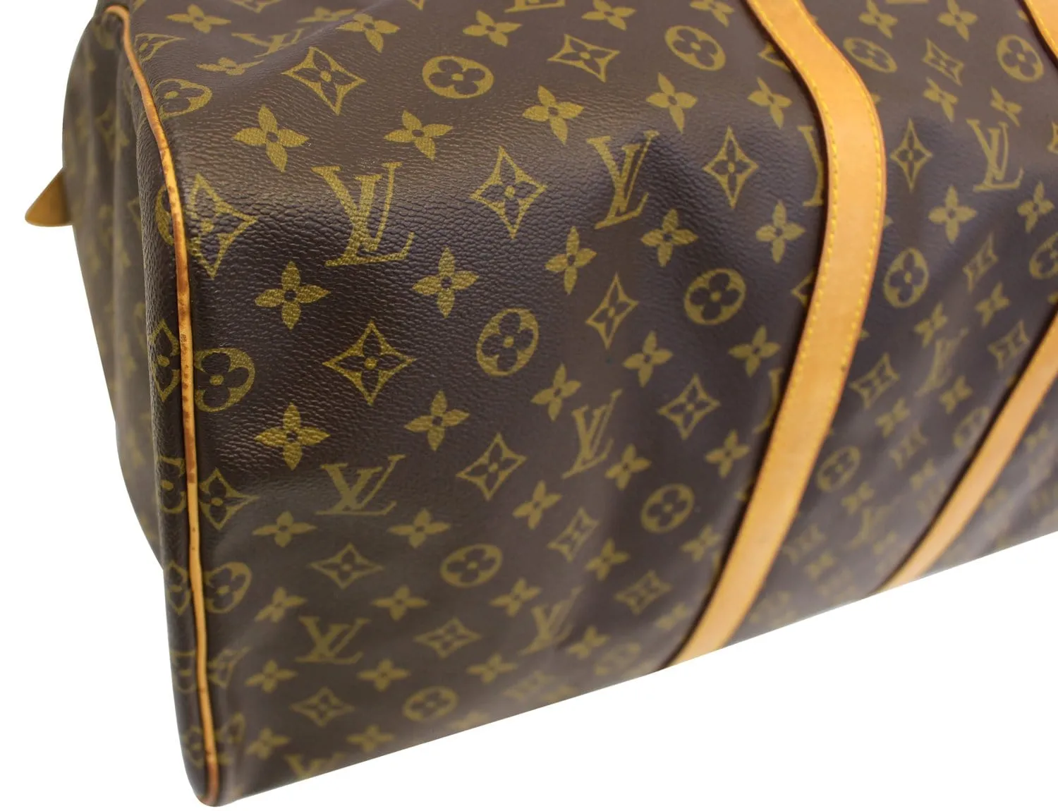 LOUIS VUITTON Monogram Canvas Keepall 55 Boston Bag