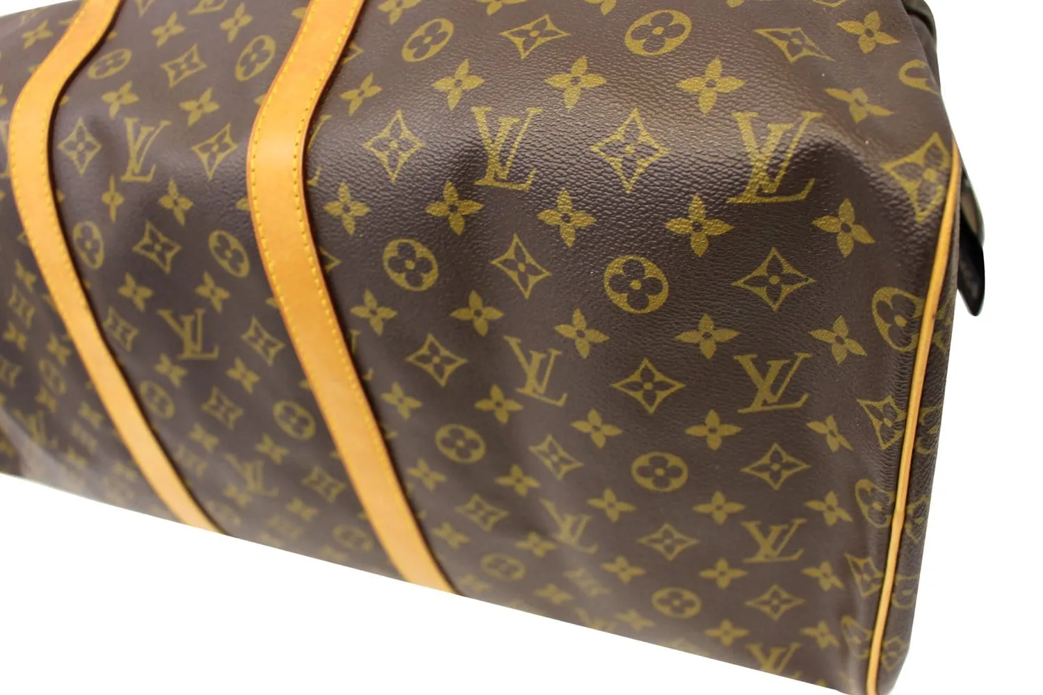 LOUIS VUITTON Monogram Canvas Keepall 55 Boston Bag