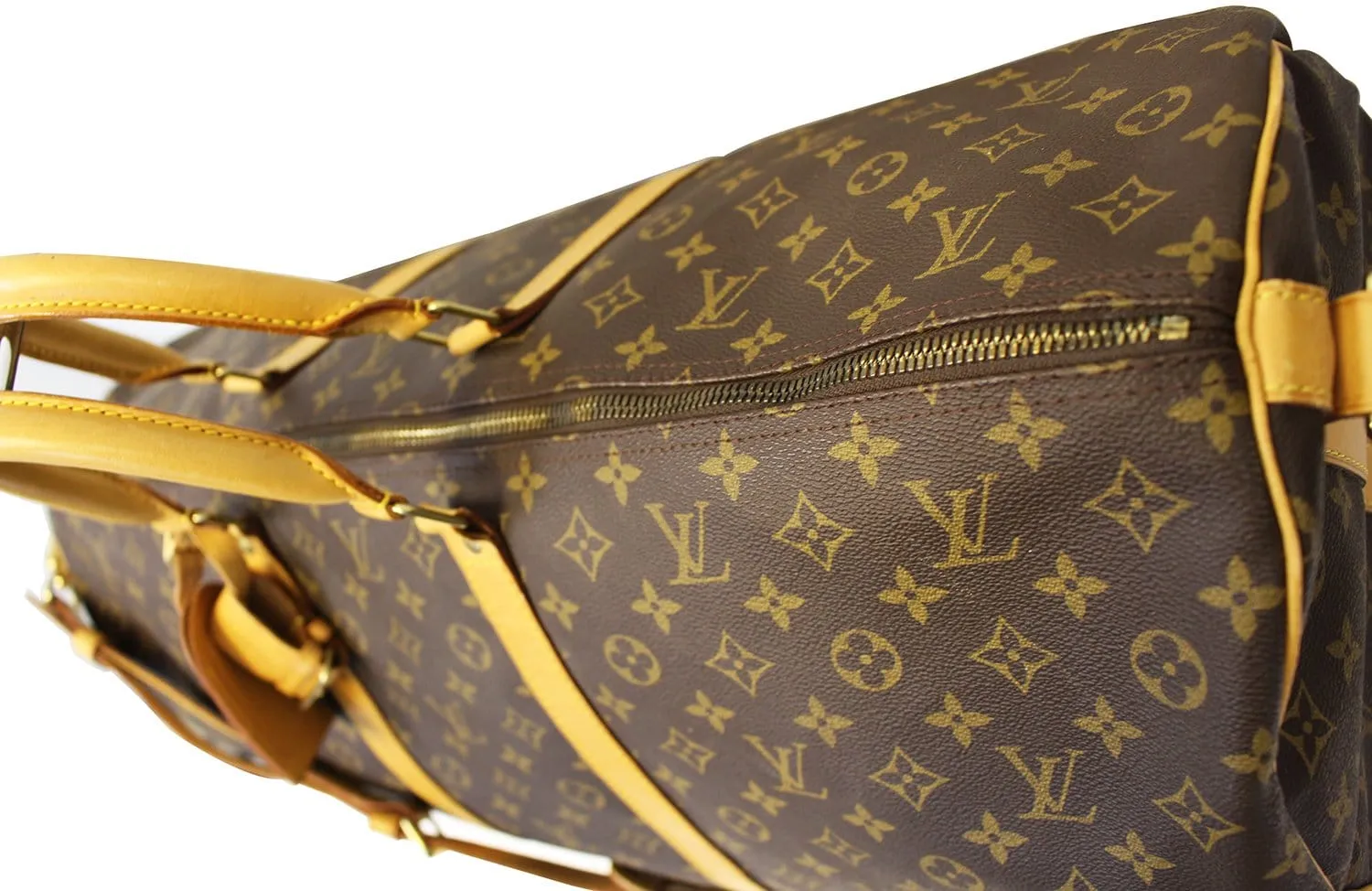 LOUIS VUITTON Monogram Canvas Keepall 60 Bandouliere Bag