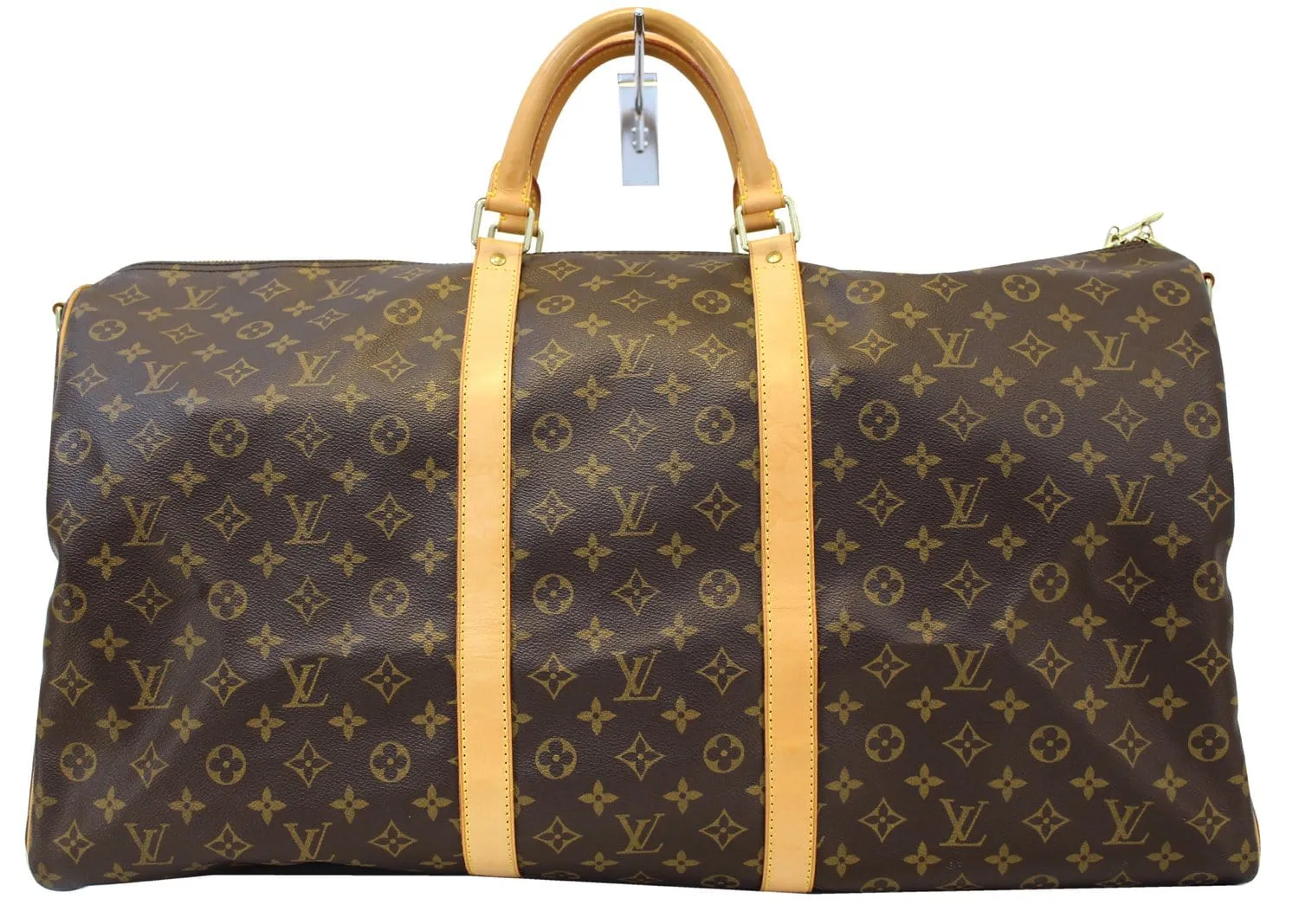 LOUIS VUITTON Monogram Canvas Keepall 60 Bandouliere Travel Bag