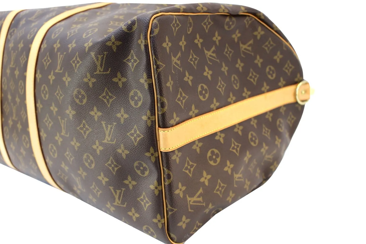 LOUIS VUITTON Monogram Canvas Keepall 60 Bandouliere Travel Bag
