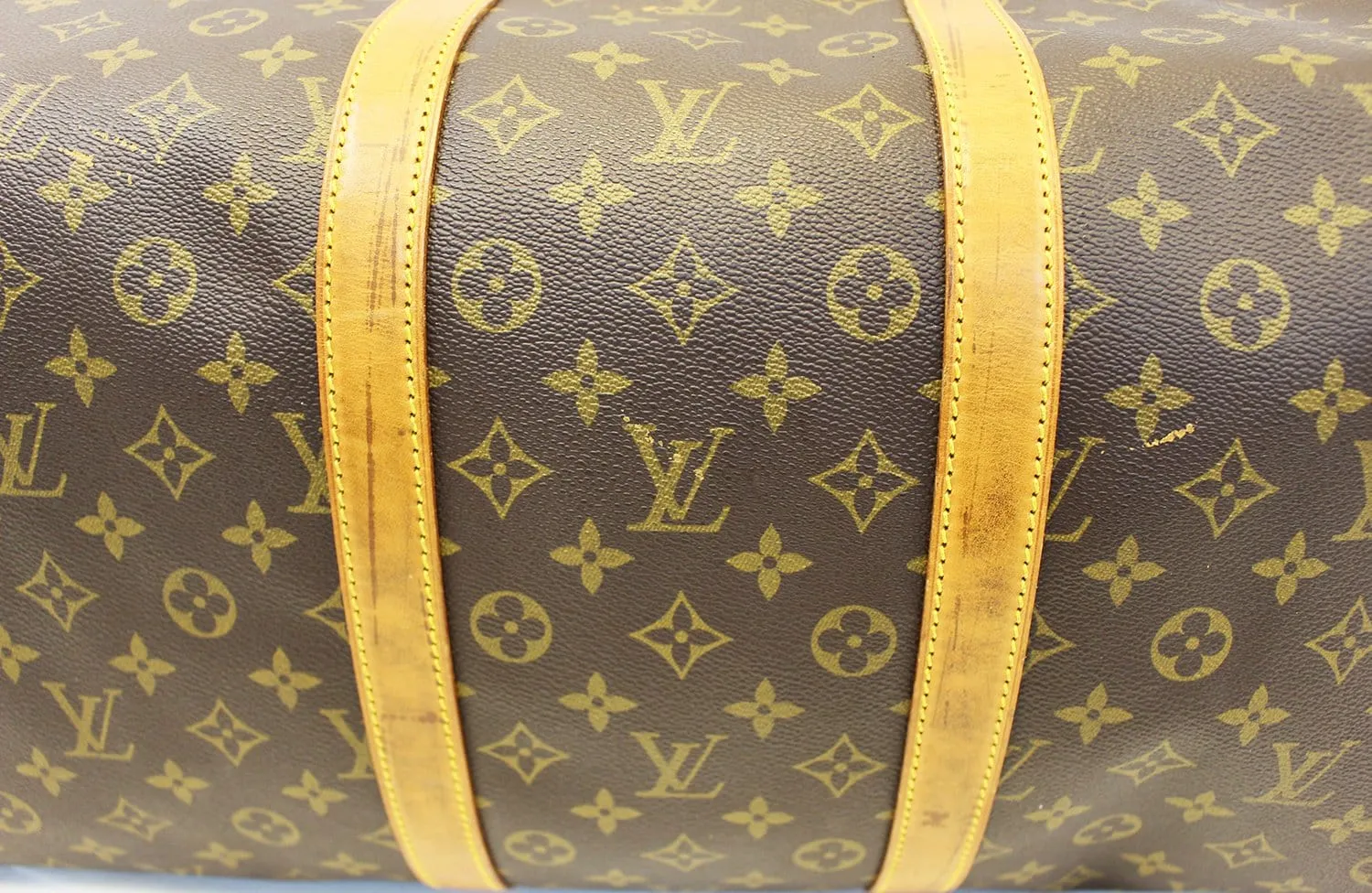 LOUIS VUITTON Monogram Keepall Bandouliere 55 Boston Bag