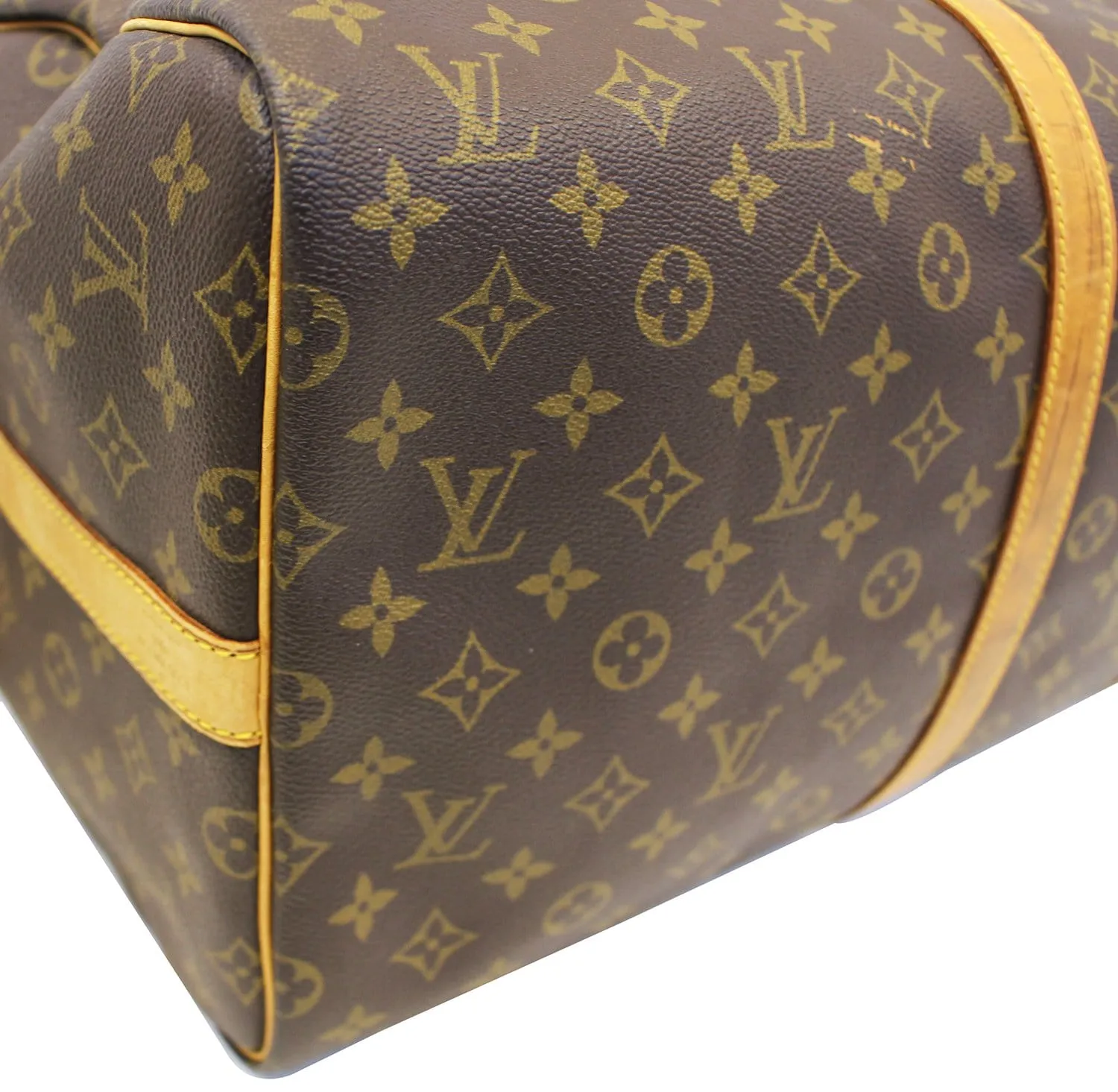 LOUIS VUITTON Monogram Keepall Bandouliere 55 Boston Bag