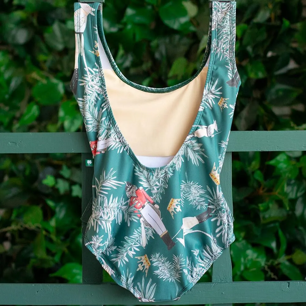 LuckyLeo Glide Emerald Battle Scene Leotard