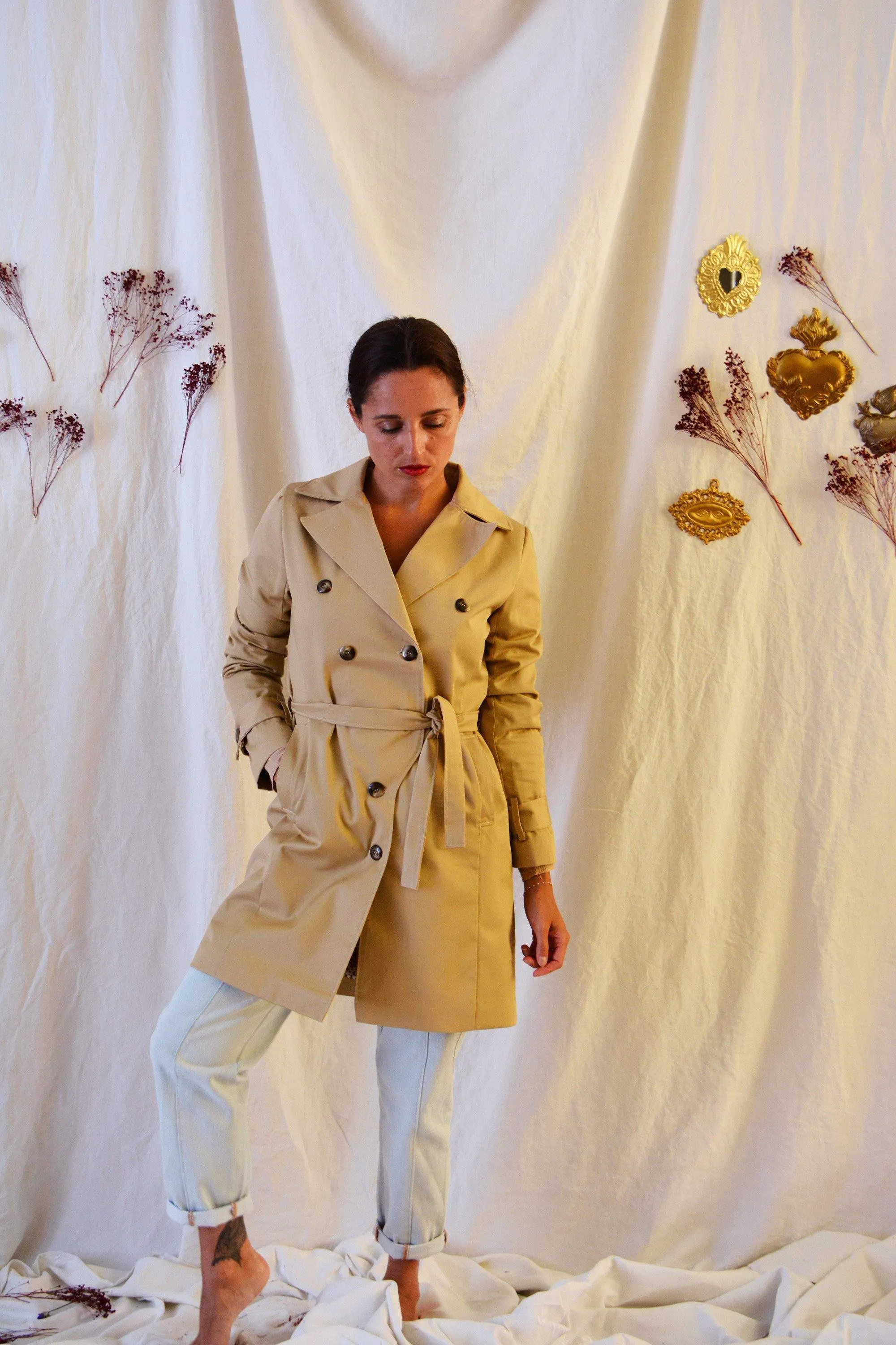 Manteau/Trench TSAR Patron de couture Pochette - MAISON FAUVE