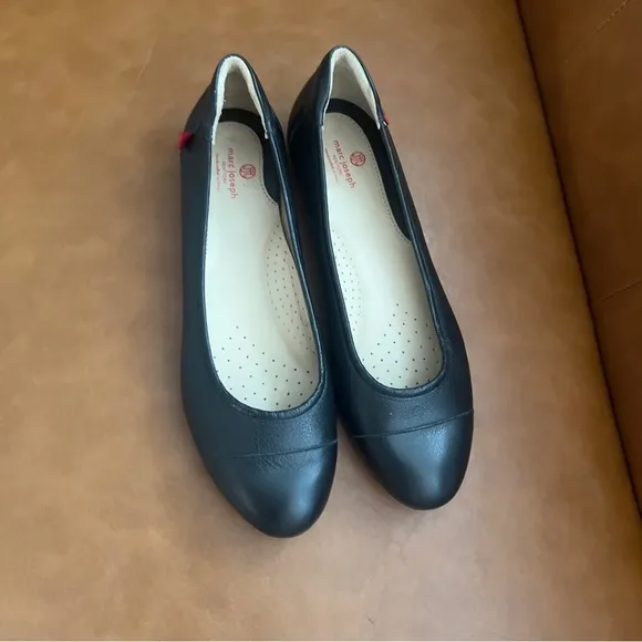 Marc Joseph New York Leather Peters Street BalletFlat Black Size 9.5 NWOT