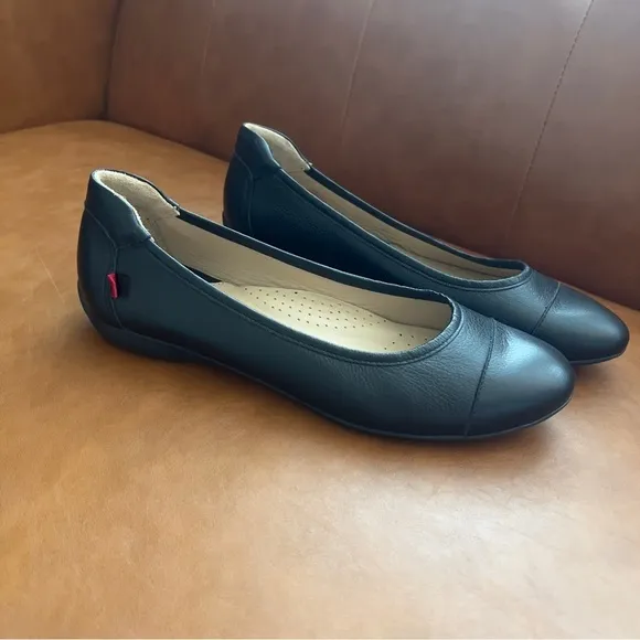 Marc Joseph New York Leather Peters Street BalletFlat Black Size 9.5 NWOT