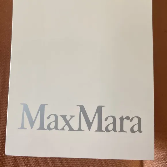 Max Mara Silk Long Orange Skirt Side Zipper Sz 14 Made in Italy