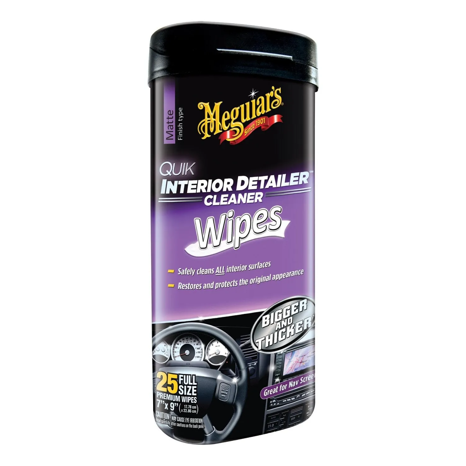 MEGUIAR'S QUICK DETAILOR INTERIOR  WIPES