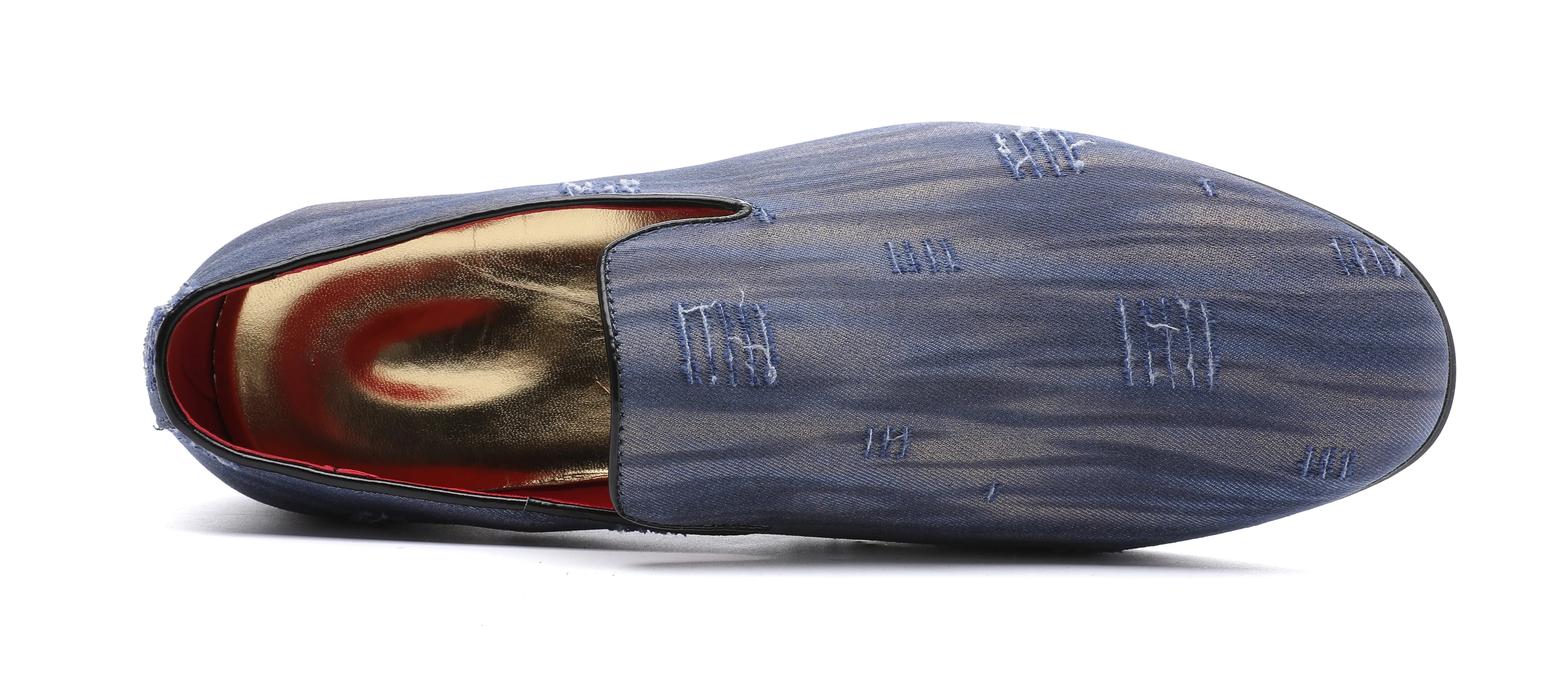 Men's Denim Summer Smoking Loafers